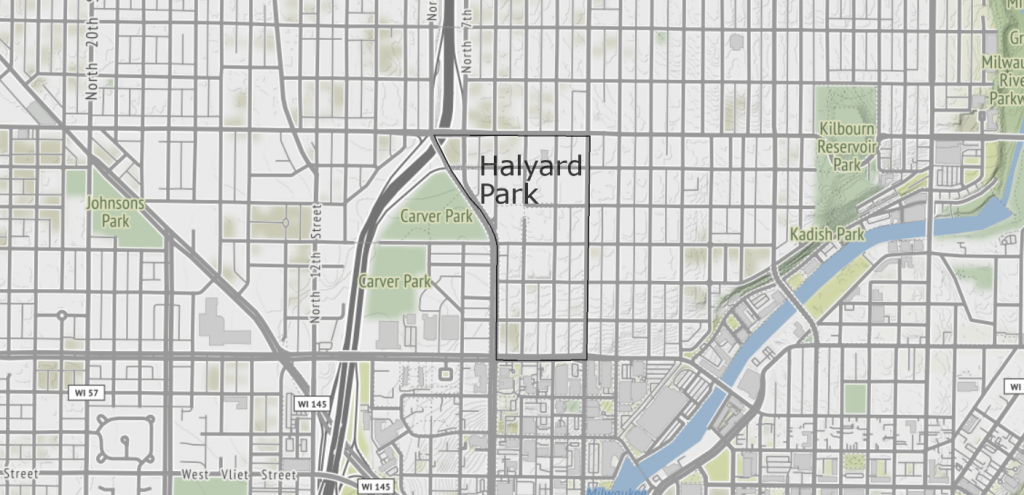 Halyard Park, Milwaukee, WI Map